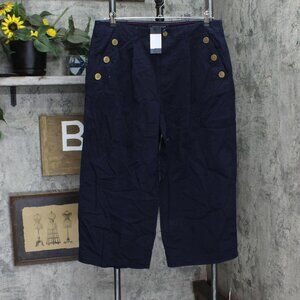 NWT Navy Blue Tommy Hilfiger Button-Detail Women's Pants
